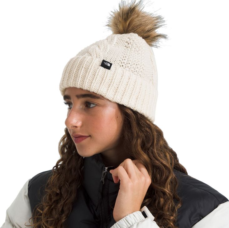 Beanie - North Face Kids Oh Mega Fur Pom Beanie