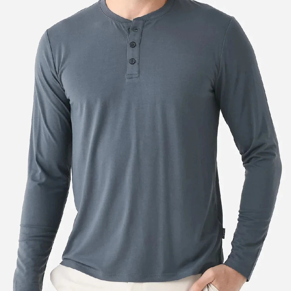 Mens Tee - Free Fly Bamboo Flex Henley