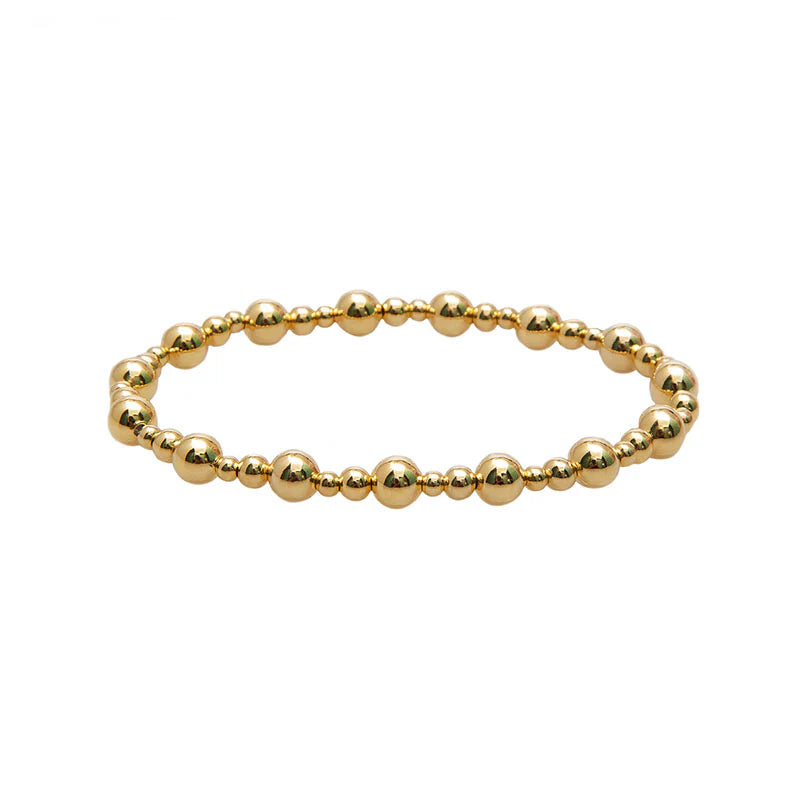 Bracelet - Lotus and Luna Gold Beads Bracelets