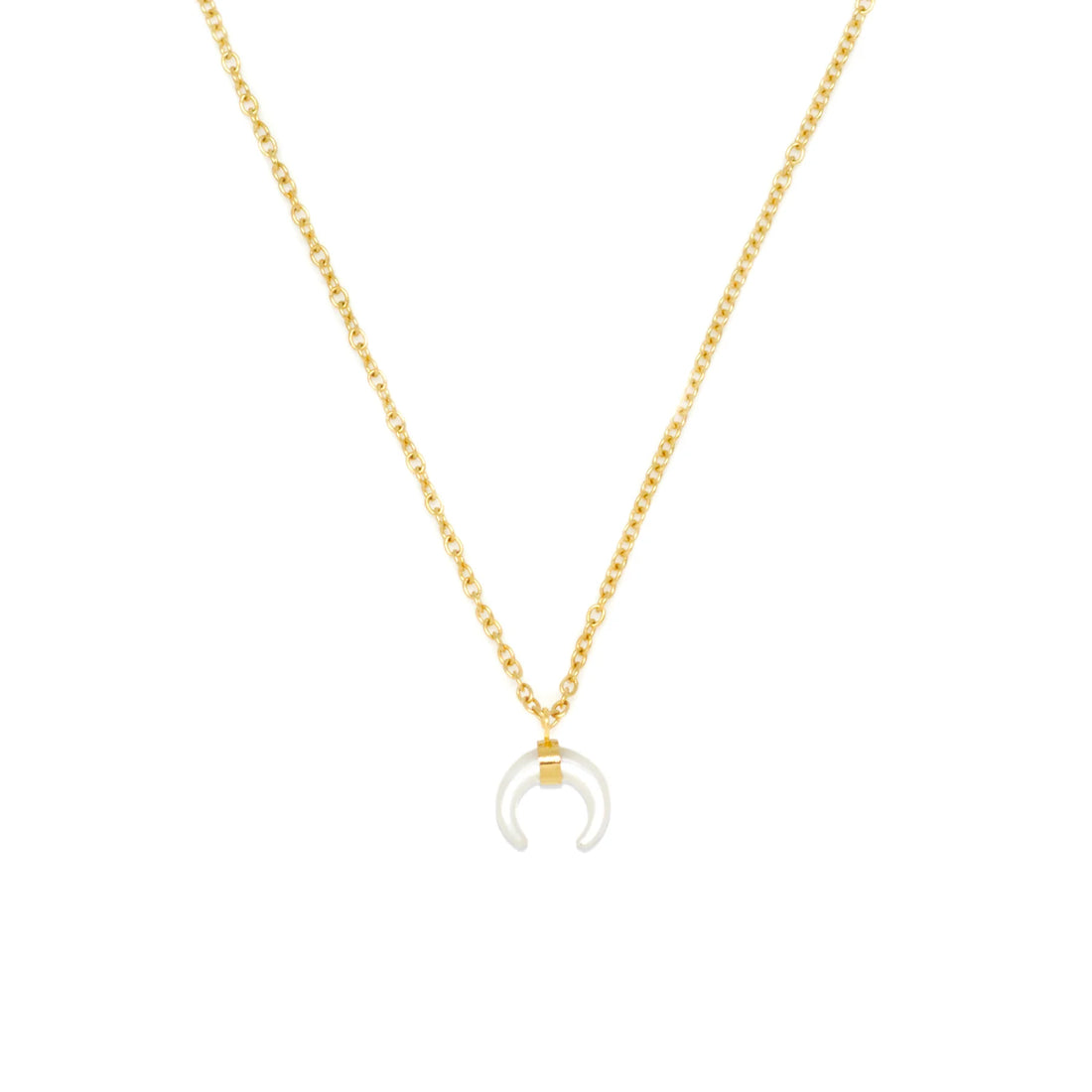 Necklace - Salty Cali Mother Pearl Horn Necklace