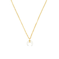 Necklace - Salty Cali Mother Pearl Horn Necklace