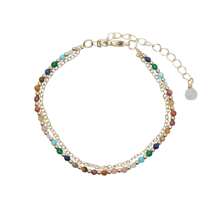 Bracelet - Lotus and Luna 2mm Healing Bracelet
