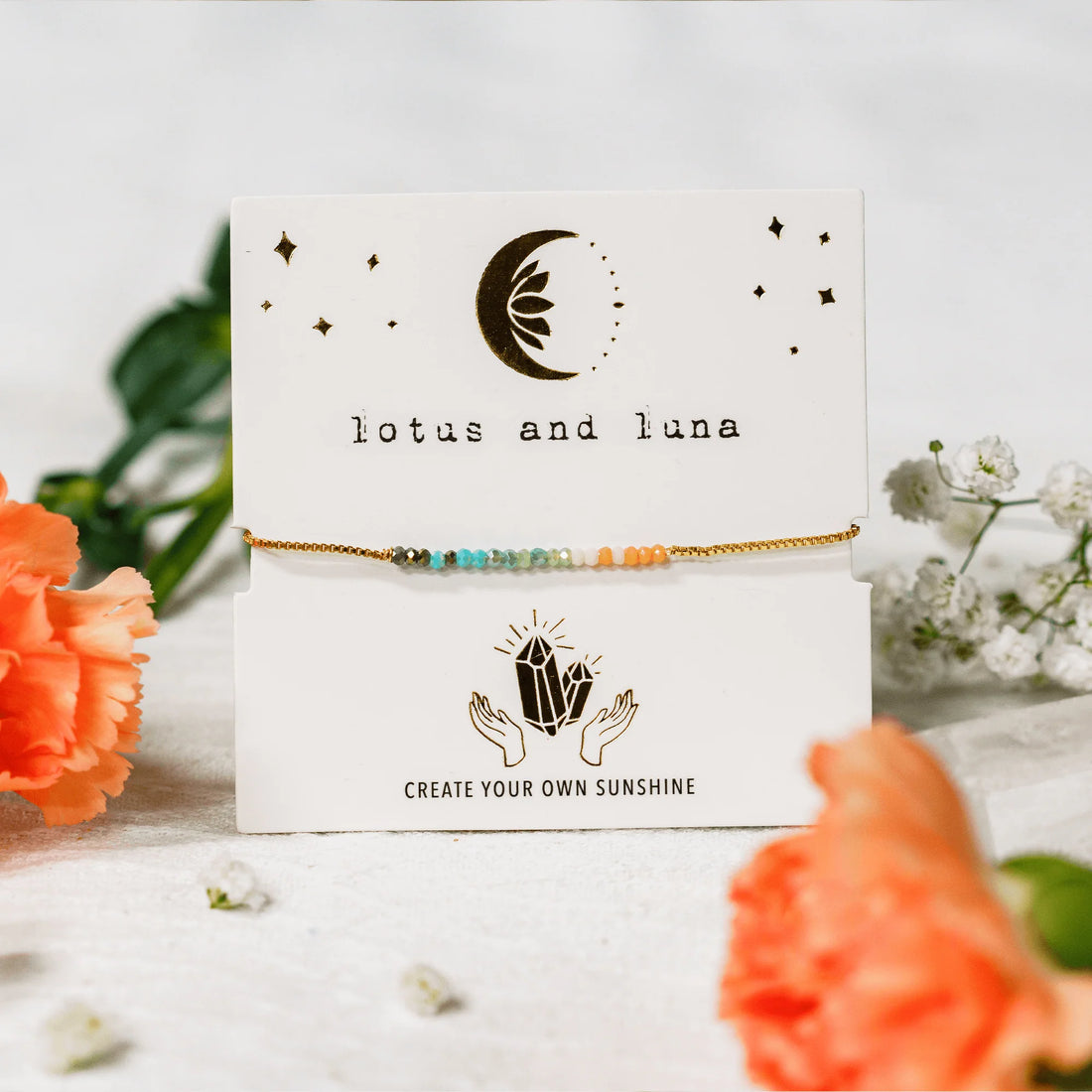 Bracelet - Lotus and Luna Goddess Bracelet