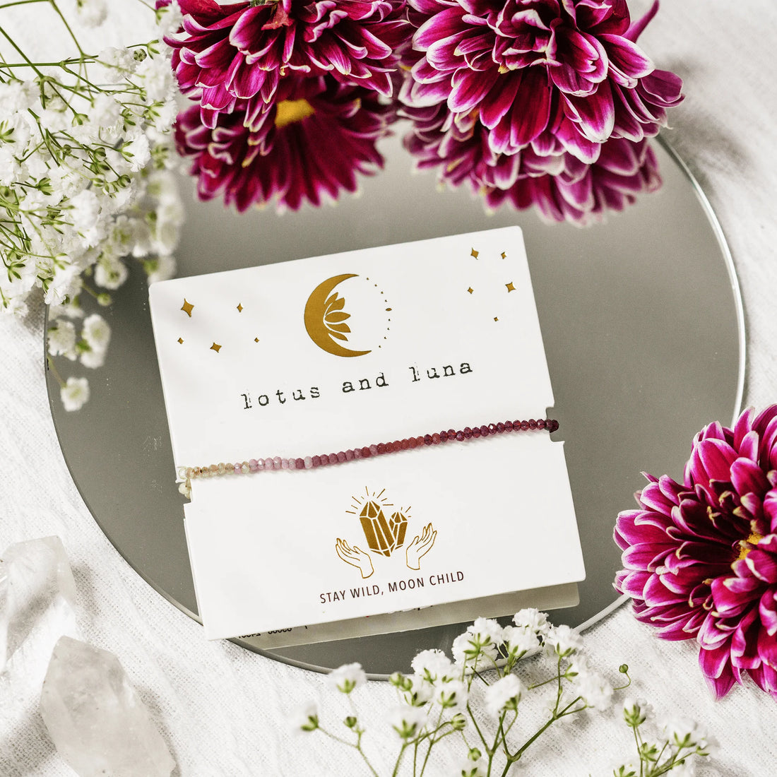 Bracelet - Lotus and Luna Goddess Bracelet