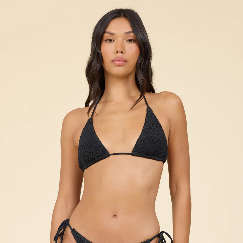 Bikini Top - Surf Gypsy Krinkle Triangle Tie Top