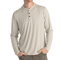 Mens Tee - Free Fly Bamboo Flex Henley