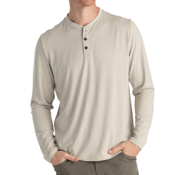 Mens Tee - Free Fly Bamboo Flex Henley