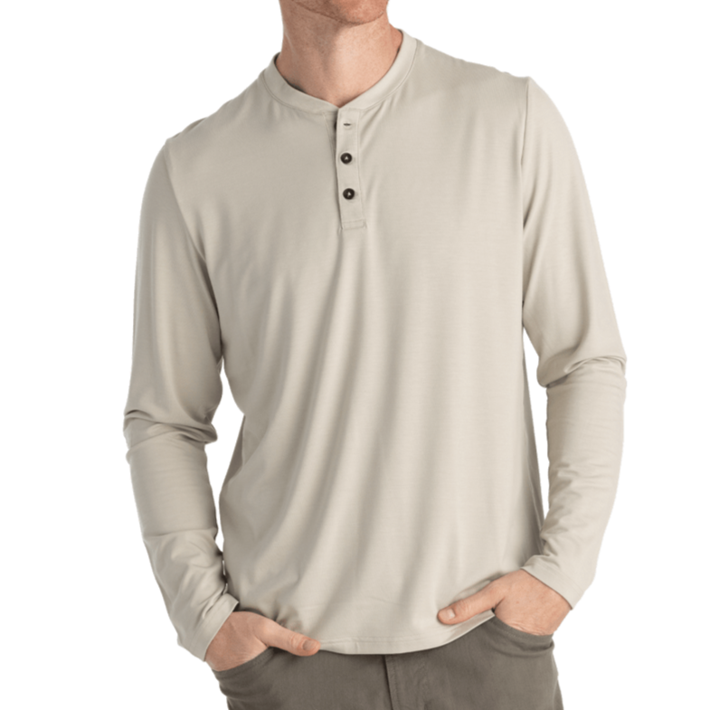 Mens Tee - Free Fly Bamboo Flex Henley