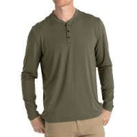 Mens Tee - Free Fly Bamboo Flex Henley