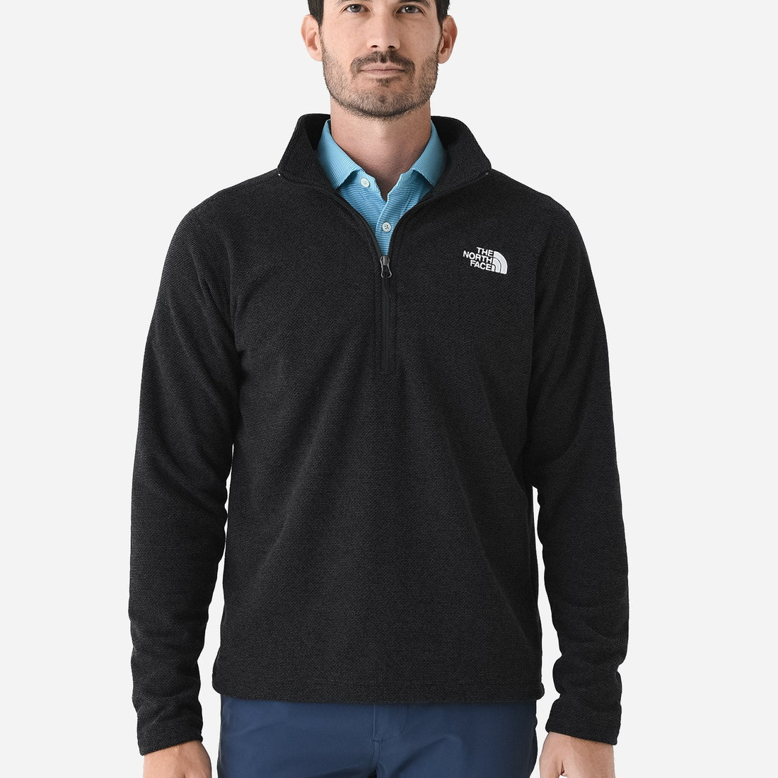Fleece - The North Face Mens Textured Cap Rock 1/4 Zip