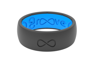 Ring - Groove Life Edge Deep Stone Grey / Blue Silicone Ring