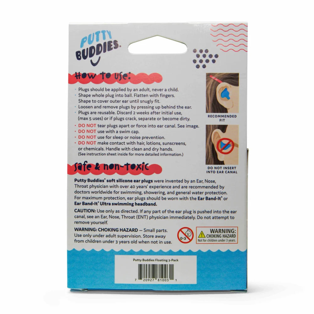 Ear Plugs - Earvolution Putty Buddies Floating Earplugs