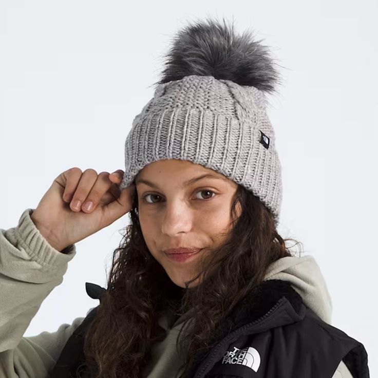 Beanie - North Face Kids Oh Mega Fur Pom Beanie