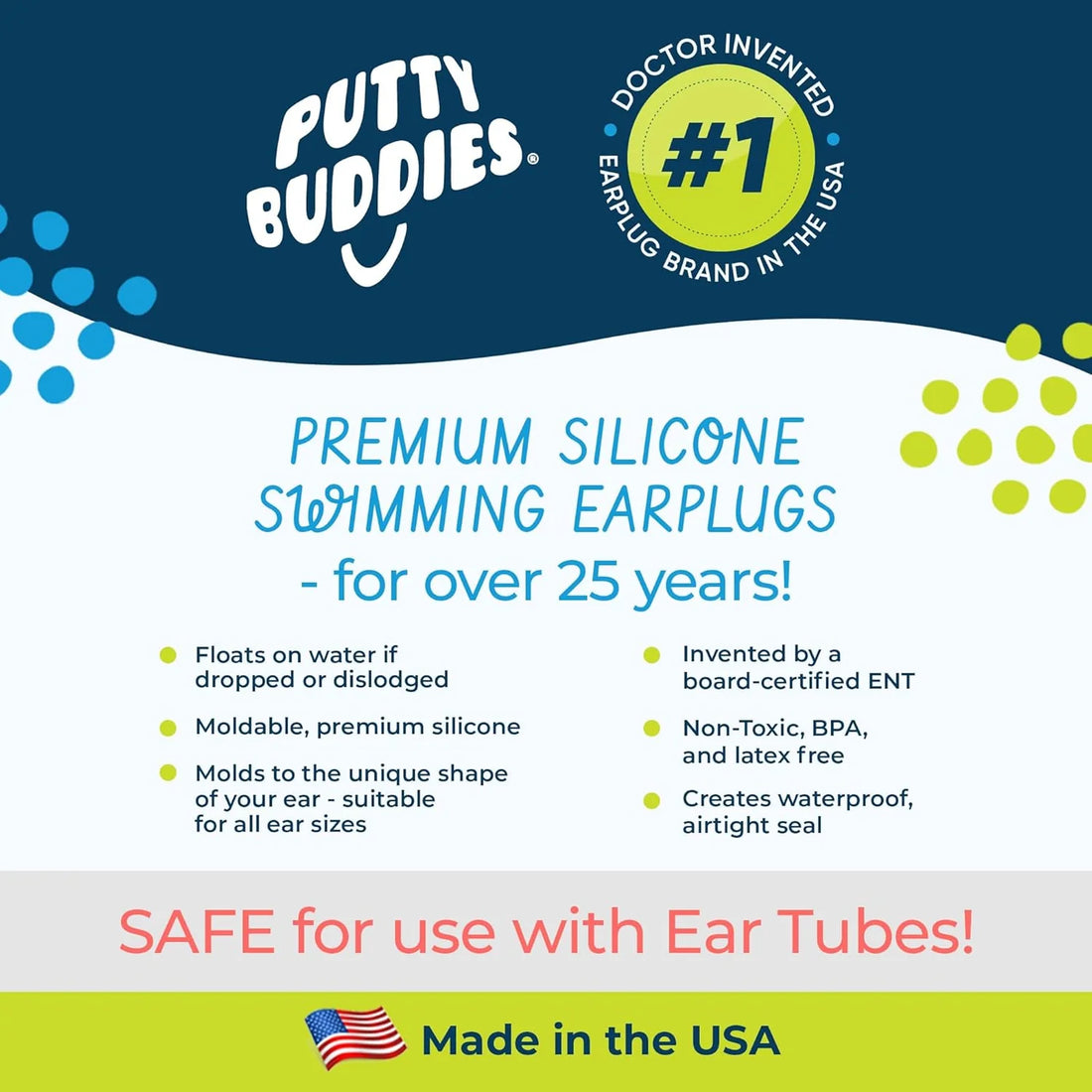 Ear Plugs - Earvolution Putty Buddies Floating Earplugs