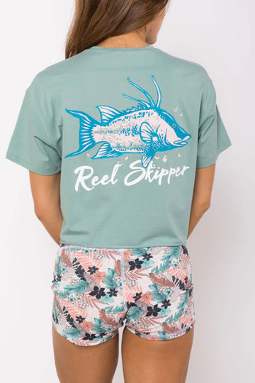Top - Reel Skipper Cropped Tee
