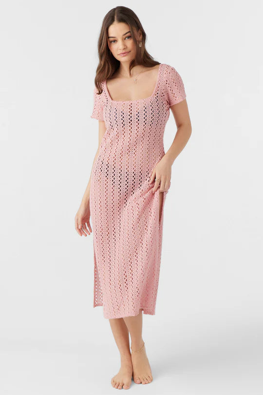 Cover Up - O'Neill Nina Midi Crochet Lace Cover-Up Dress