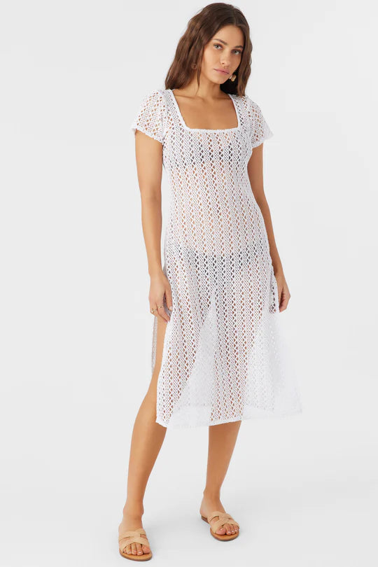 Cover Up - O'Neill Nina Midi Crochet Lace Cover-Up Dress