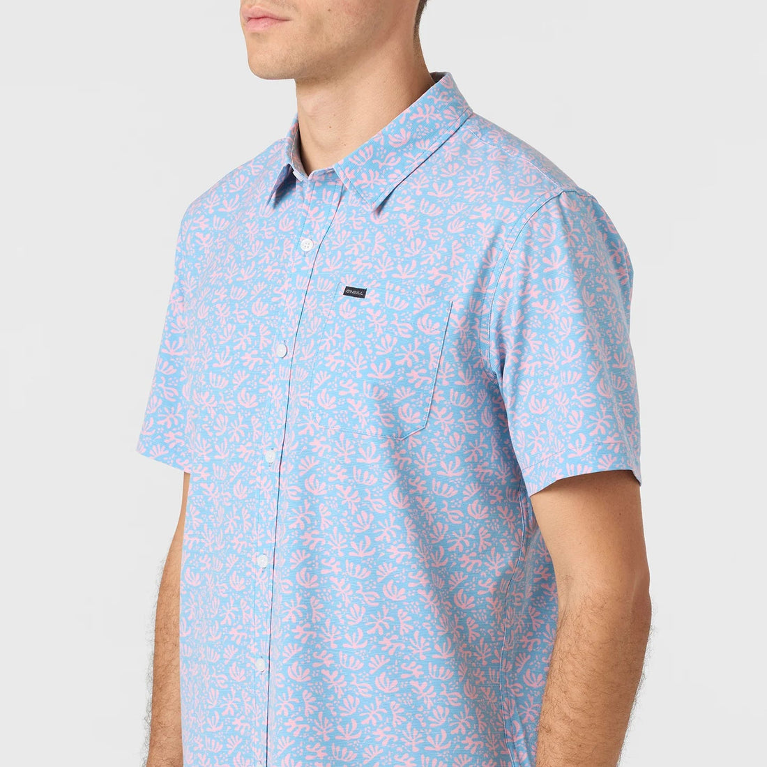 Woven Shirt - O'Neill Trvlr UPF Traverse Slub Relaxed Fit Shirt