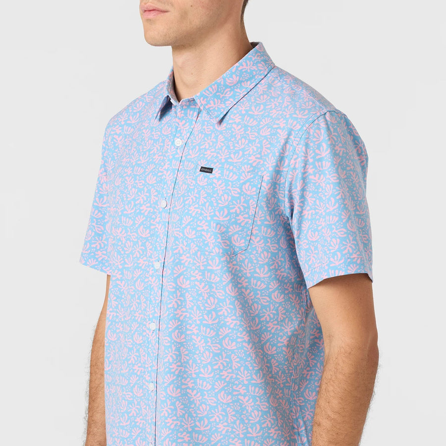 Woven Shirt - O'Neill Trvlr UPF Traverse Slub Relaxed Fit Shirt