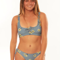Bikini Top - Sisstrevolution Falling FLRL Midnight Sky Bandeau Swim Top