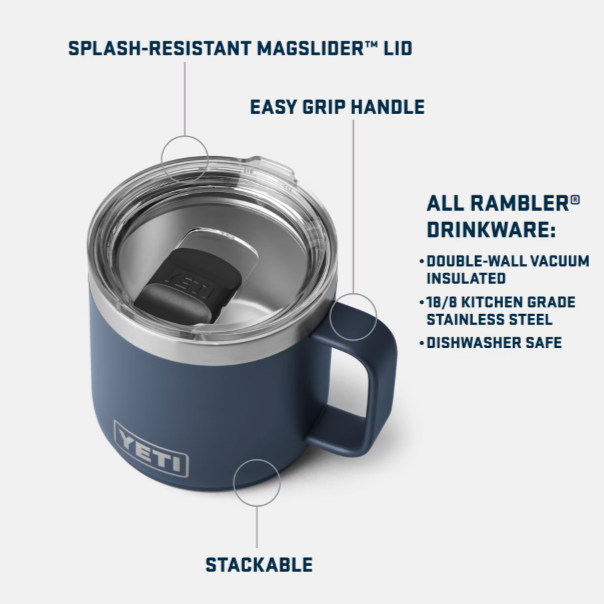 Coffee and Mugs - 14 oz Rambler Mug With Magslider Lid