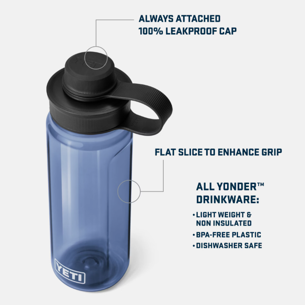 Water Bottle - 25oz Yonder Plastic Water Bottle With Tether Cap