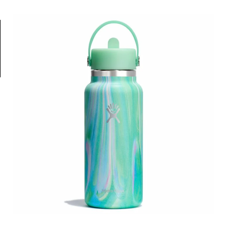 Wide Mouth Bottle - 32oz With Flex Straw Cap