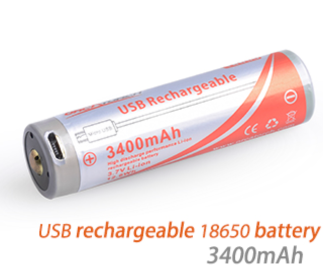 Light - Orca Torch 18650 USB Replacement Battery