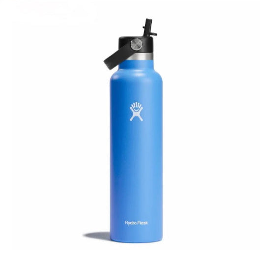 Standard Mouth Bottle - 24oz With Flex Straw Cap