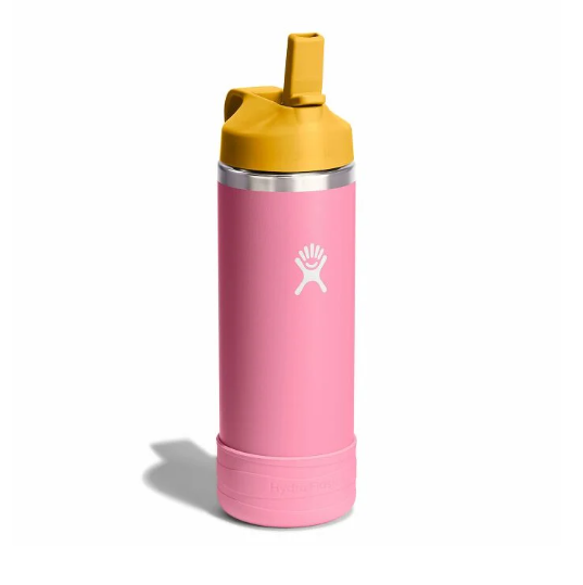 Wide Mouth Bottle - 18oz Kids With Flex Straw Cap