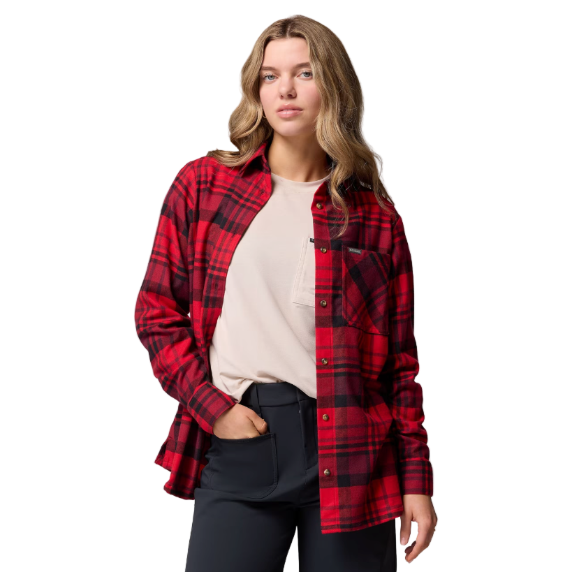 Top - Columbia Women's Calico Basin Flannel Long Sleeve Shirt