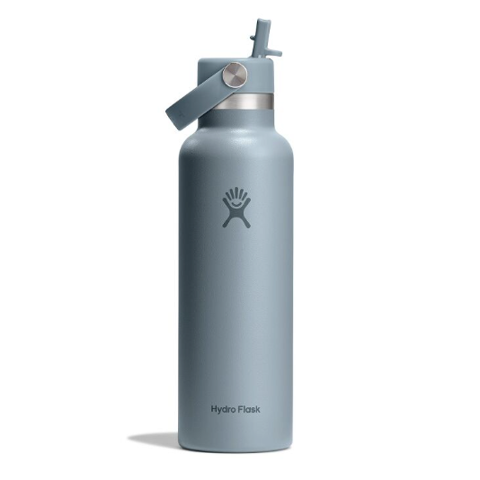 Standard Mouth Bottle - 24oz With Flex Straw Cap