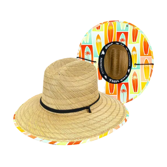 Straw Hat - Makin Waves Surf Board Straw Hat