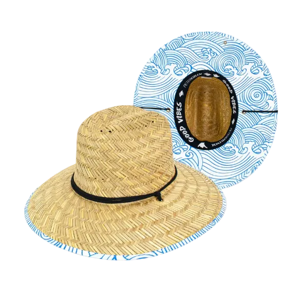 Straw Hat - Makin Waves Wave Straw Hat