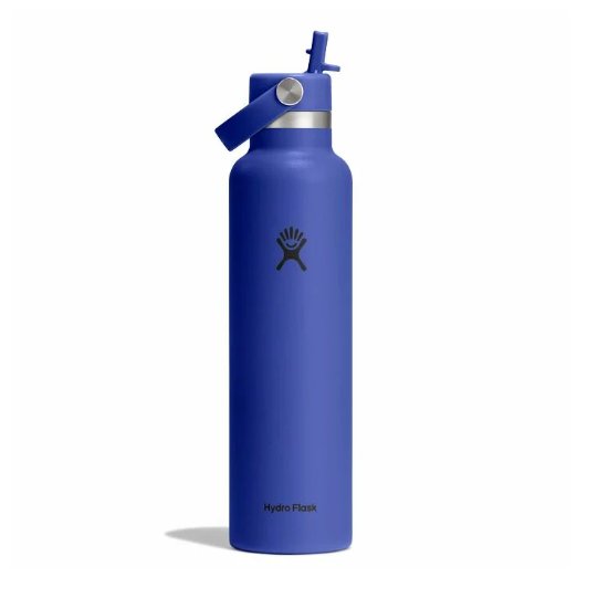 Standard Mouth Bottle - 24oz With Flex Straw Cap
