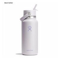 Wide Mouth Bottle - 32oz With Flex Straw Cap