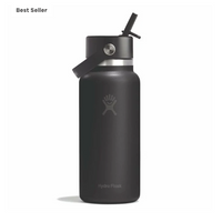 Wide Mouth Bottle - 32oz With Flex Straw Cap