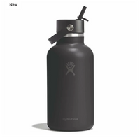Wide mouth Bottle - 64oz With Flex Straw Cap