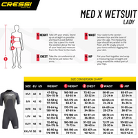 Wetsuit - Cressi Med X Shorty 2.5mm Ladies Wetsuit