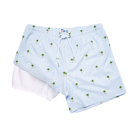 Volley - Bermies Palm Stripe - Compression Liner