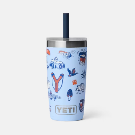 Water Bottle - Rambler Jr 10oz Tumbler with Silicone Straw Lid