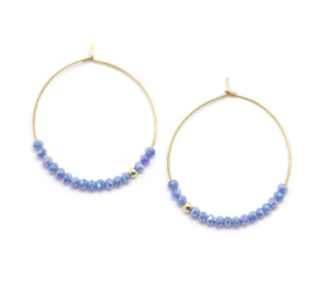 Earring - Salty Cali Sprinkle Hoops