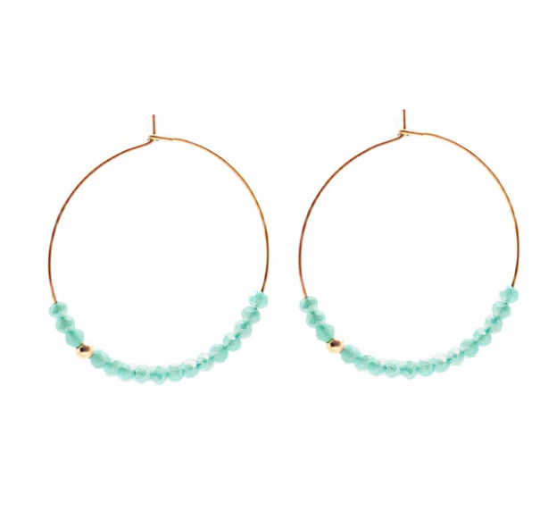 Earring - Salty Cali Sprinkle Hoops