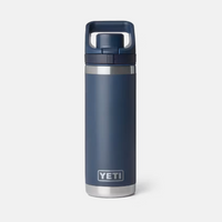 Water Bottle - 18oz Rambler Bottle with Flip Chug Cap