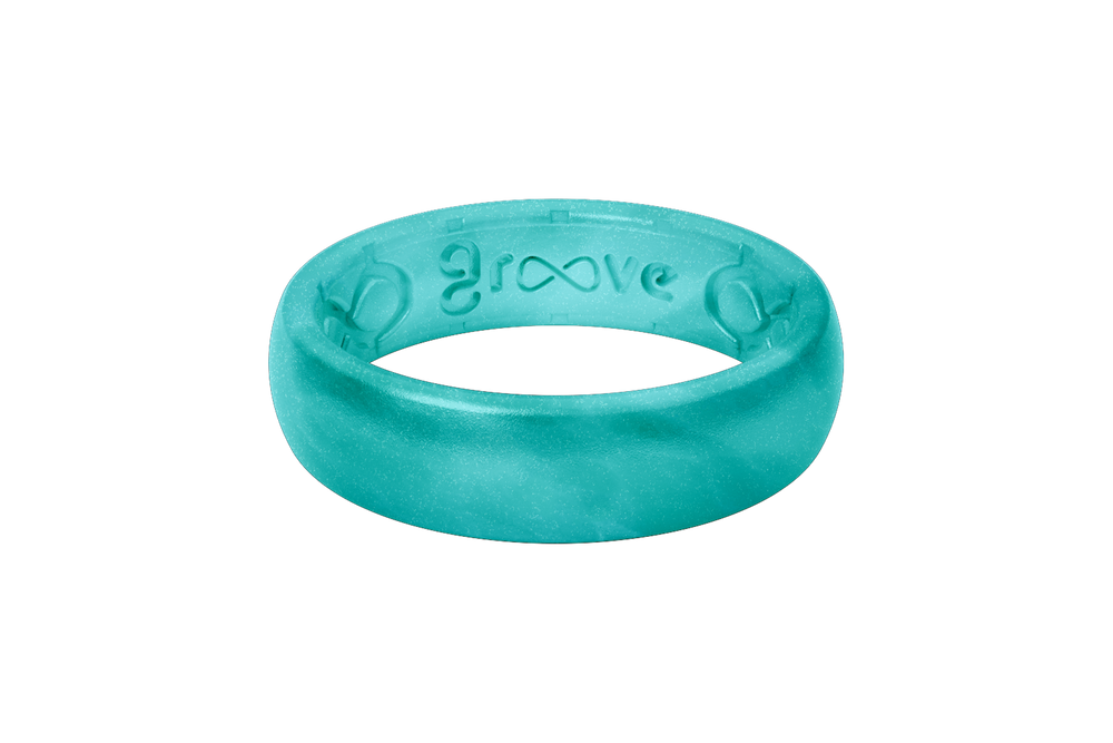 Ring - Groove Life Thin Ocean Metallic Silicone Ring