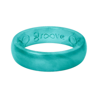 Ring - Groove Life Thin Ocean Metallic Silicone Ring