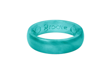 Ring - Groove Life Thin Ocean Metallic Silicone Ring