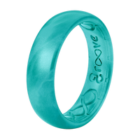 Ring - Groove Life Thin Ocean Metallic Silicone Ring