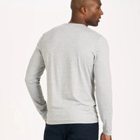 Mens Long Sleeve - Vuori Ease Performance Henley Long Sleeve