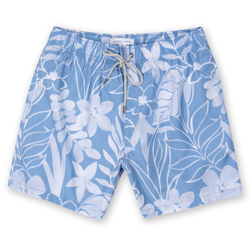 Volley - Vintage Summer Watercolor Floral Print Swim Volley